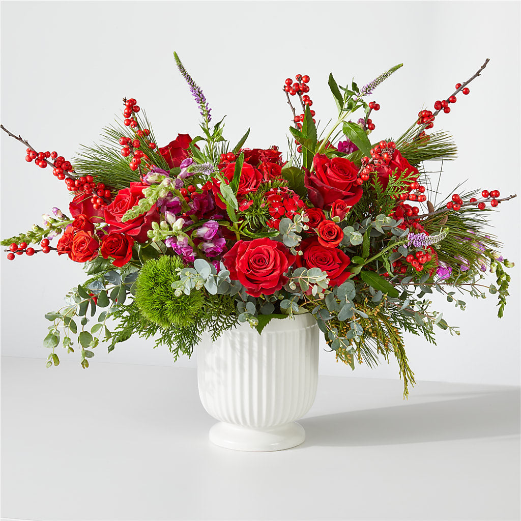 Big Red Bow Bouquet – CAAN FLORAL & GREENHOUSES LLC, Sheboygan WI