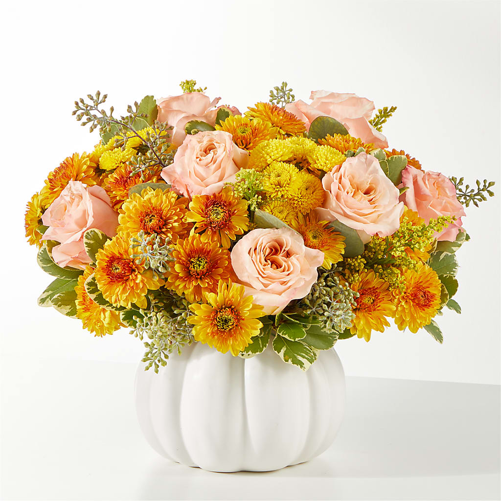 Peachy Pumpkin – CAAN FLORAL & GREENHOUSES LLC, Sheboygan WI