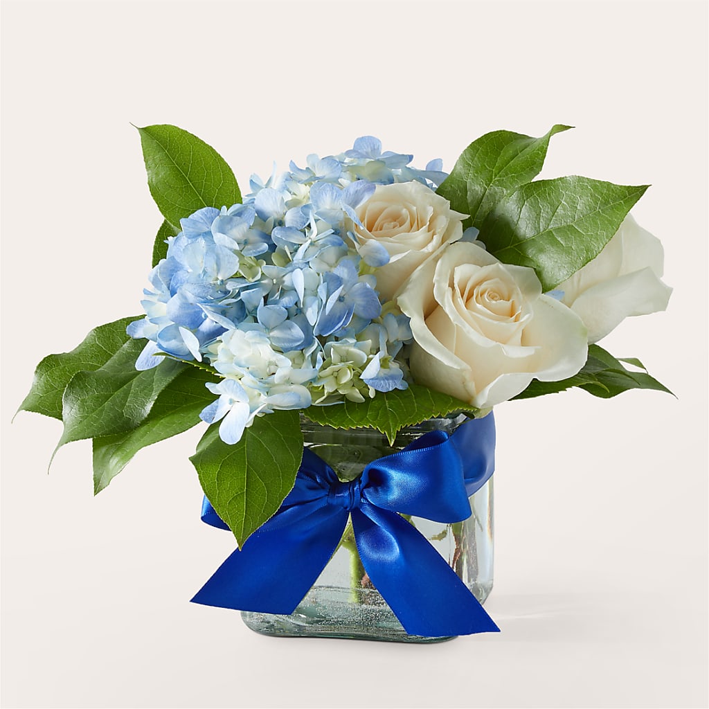 Sky Blue Delight Bouquet – CAAN FLORAL & GREENHOUSES LLC, Sheboygan WI
