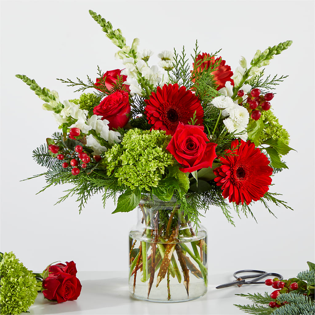Merry Moment Bouquet – A Florist Original – CAAN FLORAL & GREENHOUSES LLC, Sheboygan WI