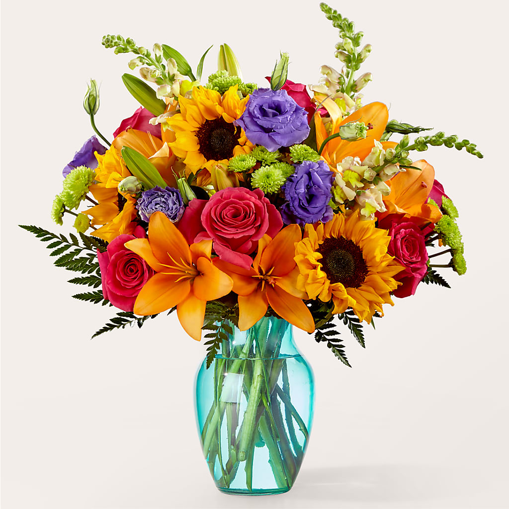 Double Rainbow Bouquet – CAAN FLORAL & GREENHOUSES LLC, Sheboygan WI