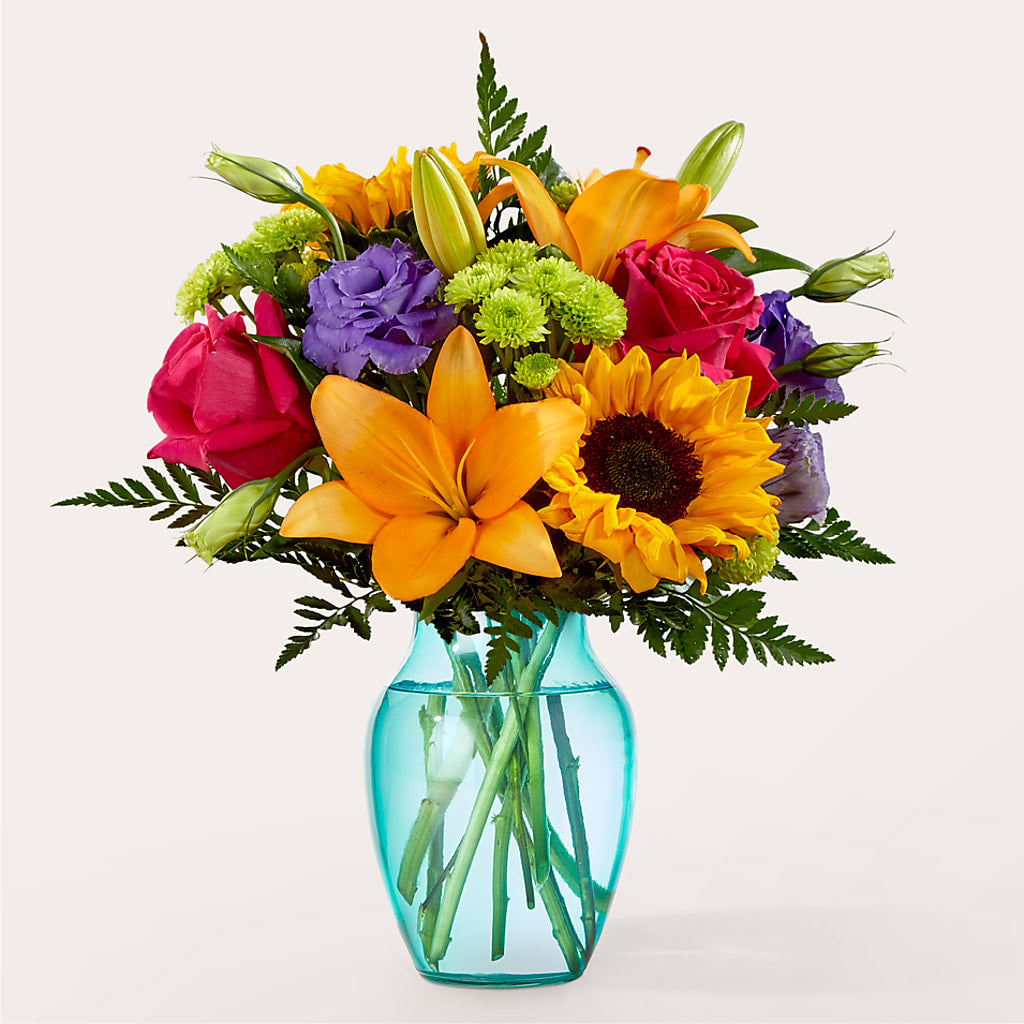 Double Rainbow Bouquet – CAAN FLORAL & GREENHOUSES LLC, Sheboygan WI