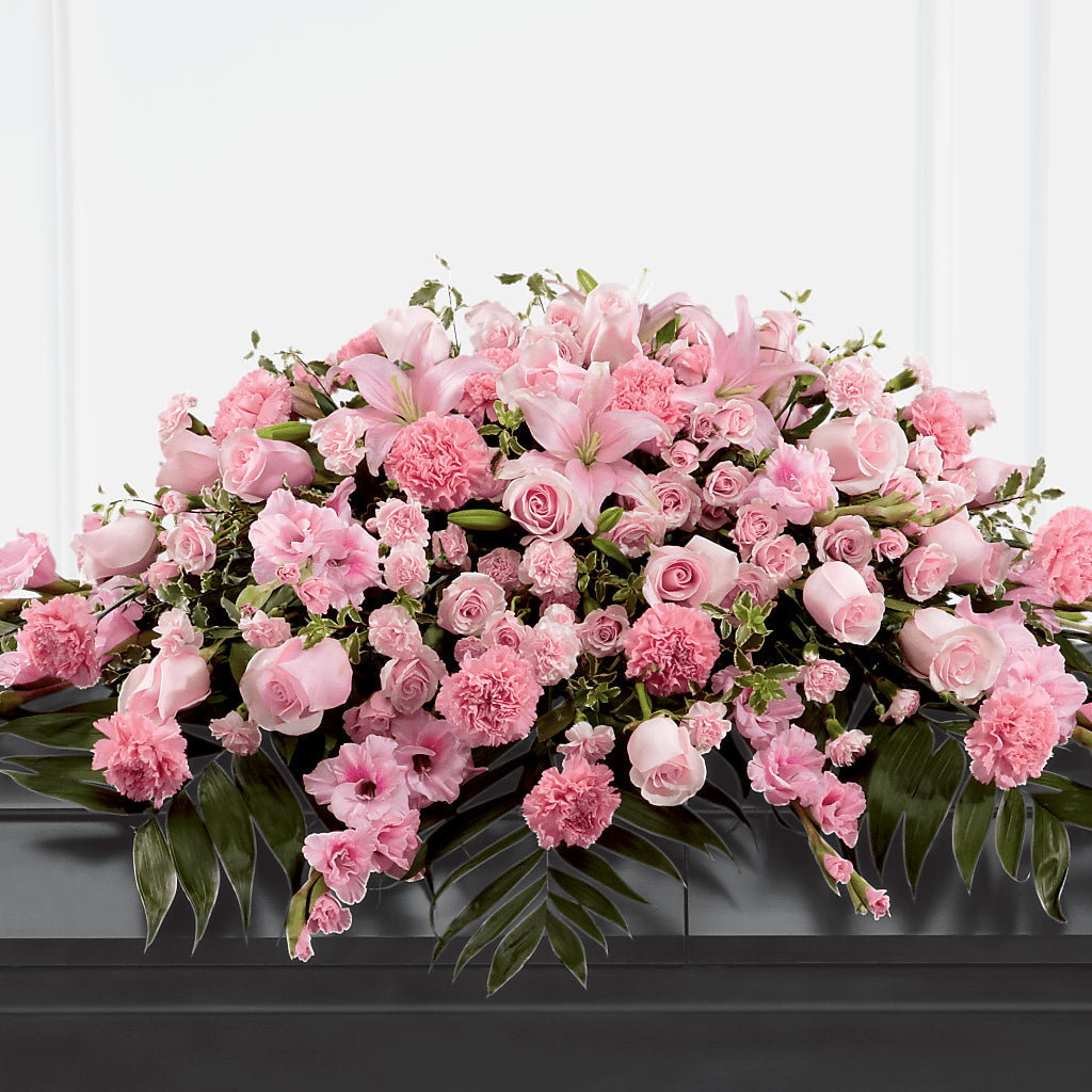 Garden of Comfort Casket Spray (Standard) – CAAN FLORAL & GREENHOUSES LLC, Sheboygan WI