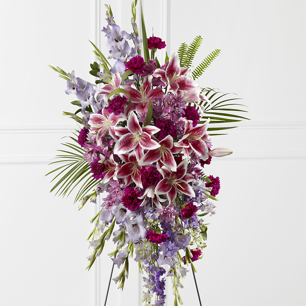 Tender Touch Standing Spray – CAAN FLORAL & GREENHOUSES LLC, Sheboygan WI
