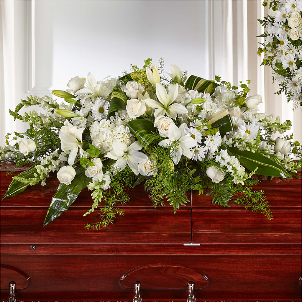 Abundance Casket Spray – CAAN FLORAL & GREENHOUSES LLC, Sheboygan WI
