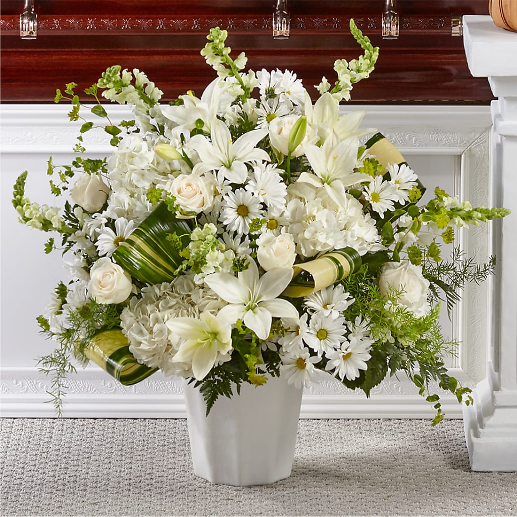 Thoughts of Tranquility Floor Basket – CAAN FLORAL & GREENHOUSES LLC, Sheboygan WI
