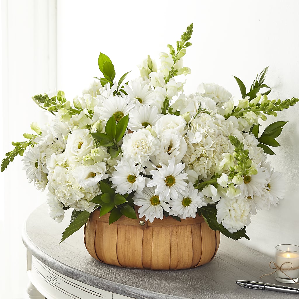 Pure Ivory Basket – CAAN FLORAL & GREENHOUSES LLC, Sheboygan WI