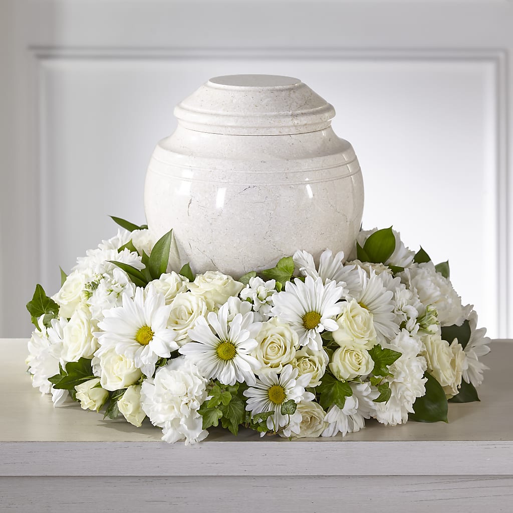 Ivory Gardens Cremation Adornment – CAAN FLORAL & GREENHOUSES LLC, Sheboygan WI