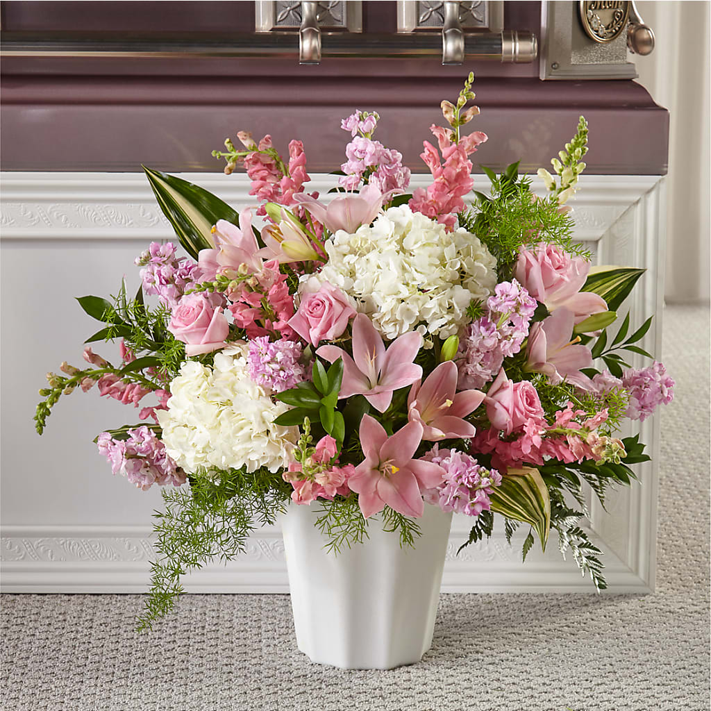 Simply Serene Floor Basket – CAAN FLORAL & GREENHOUSES LLC, Sheboygan WI