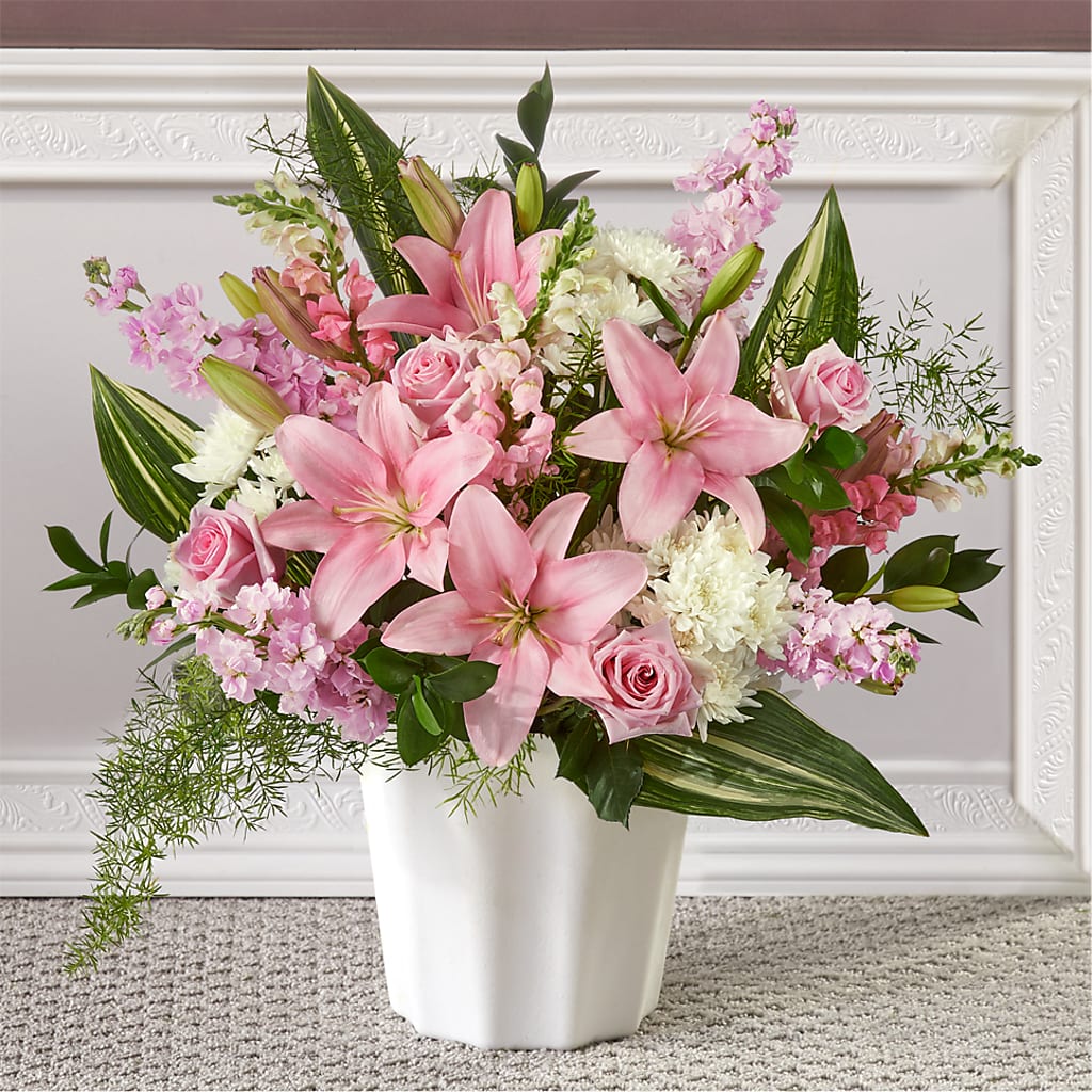 Simply Serene Floor Basket – CAAN FLORAL & GREENHOUSES LLC, Sheboygan WI