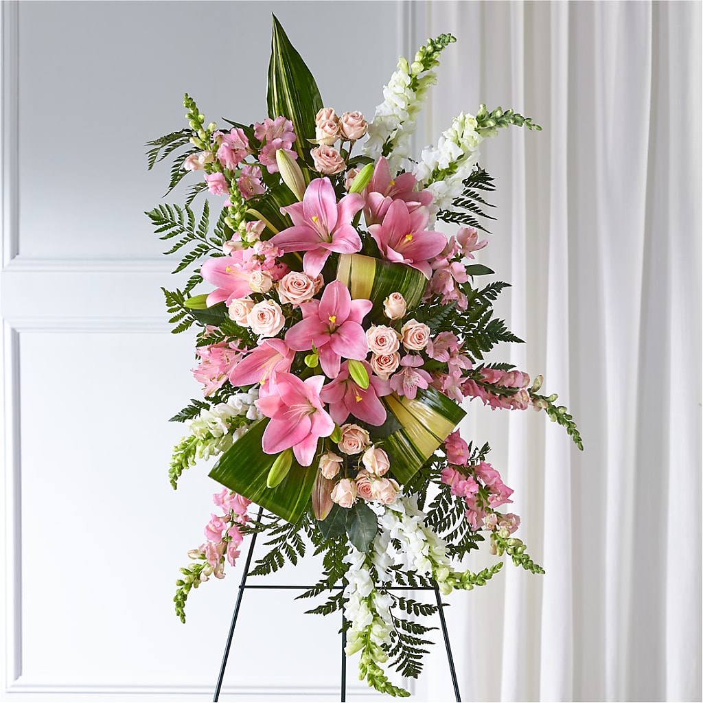 Elegant Embrace Standing Spray – CAAN FLORAL & GREENHOUSES LLC, Sheboygan WI