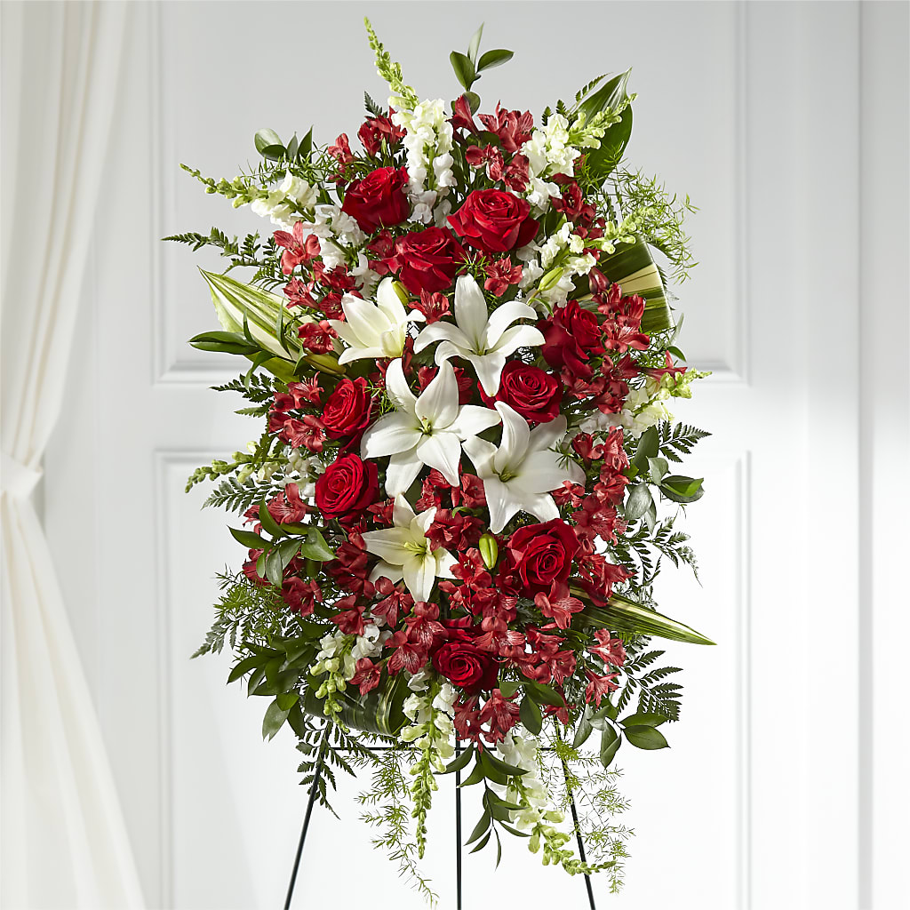 Everlasting Memory Standing Spray – CAAN FLORAL & GREENHOUSES LLC, Sheboygan WI