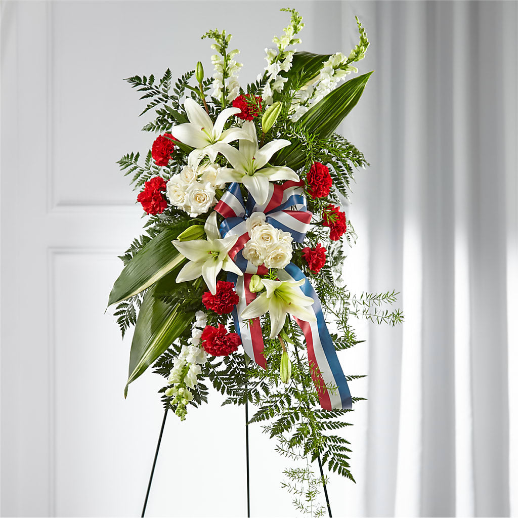 Stars of Life Standing Spray – CAAN FLORAL & GREENHOUSES LLC, Sheboygan WI