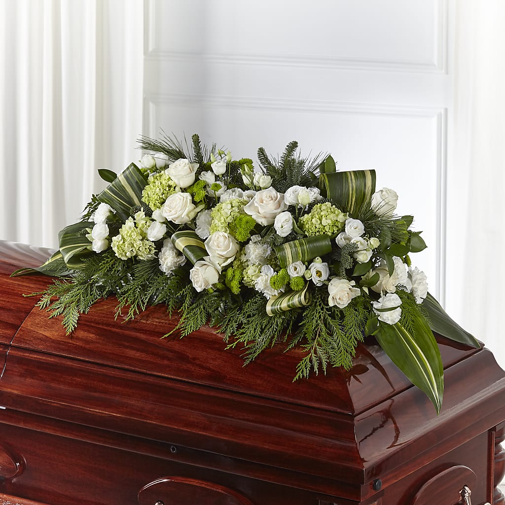 Hopeful Gesture Casket Spray – CAAN FLORAL & GREENHOUSES LLC, Sheboygan WI
