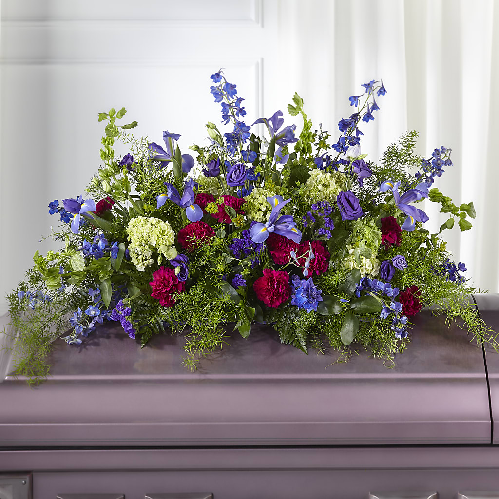 Always Treasured Casket Spray – CAAN FLORAL & GREENHOUSES LLC, Sheboygan WI