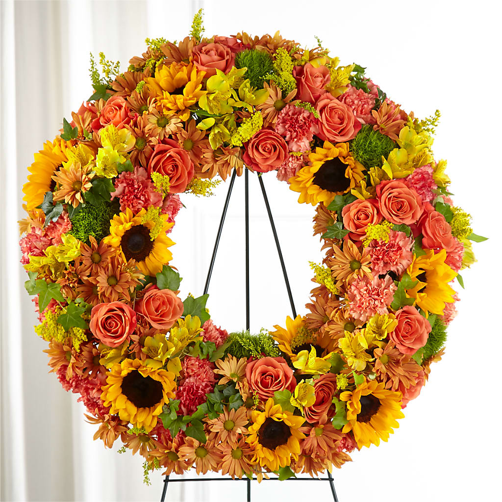 Autumnal Memories Wreath (Standard) – CAAN FLORAL & GREENHOUSES LLC, Sheboygan WI