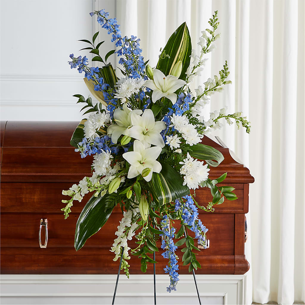 Eternal Impressions Standing Spray – CAAN FLORAL & GREENHOUSES LLC, Sheboygan WI
