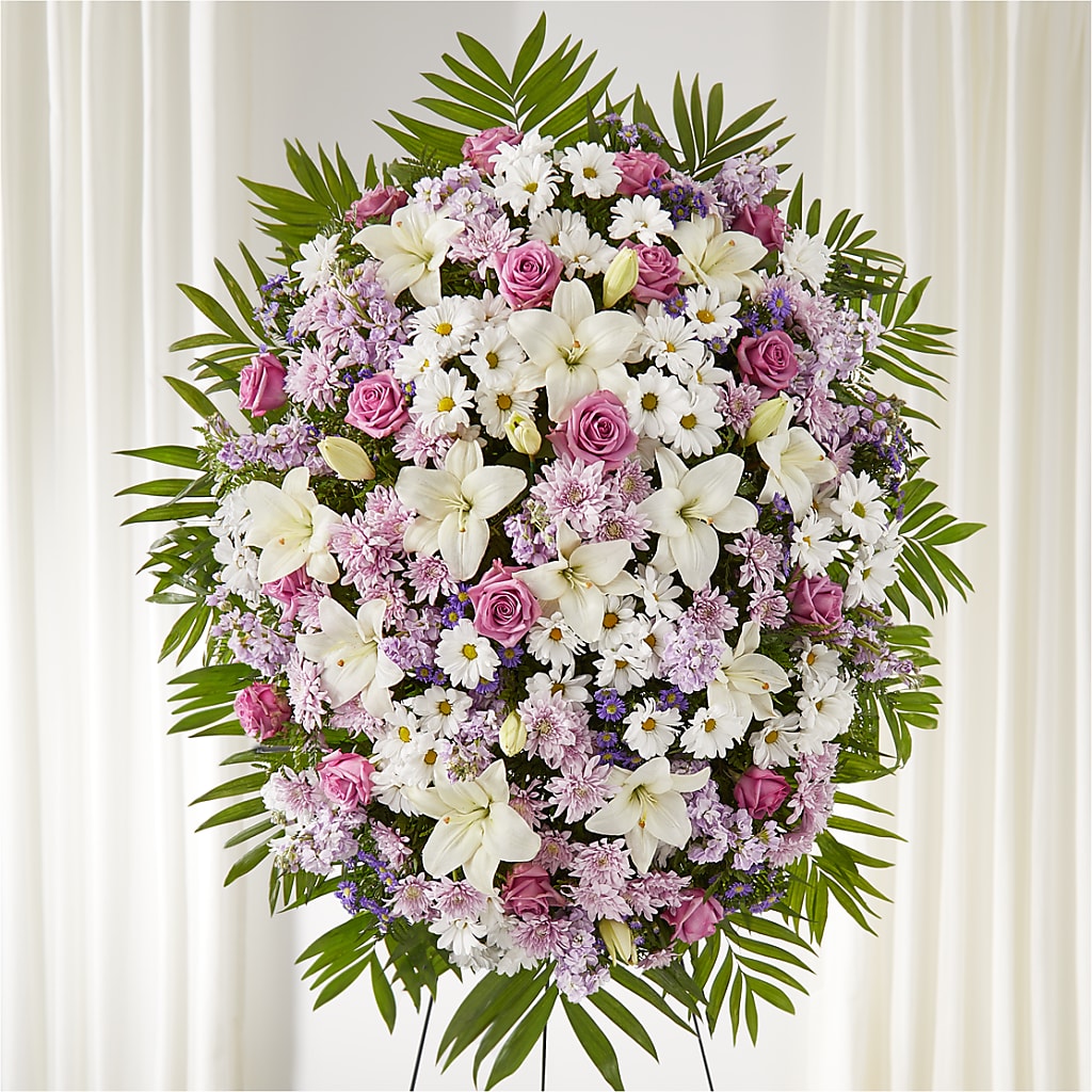 Surrounded by Love Standing Spray – CAAN FLORAL & GREENHOUSES LLC, Sheboygan WI