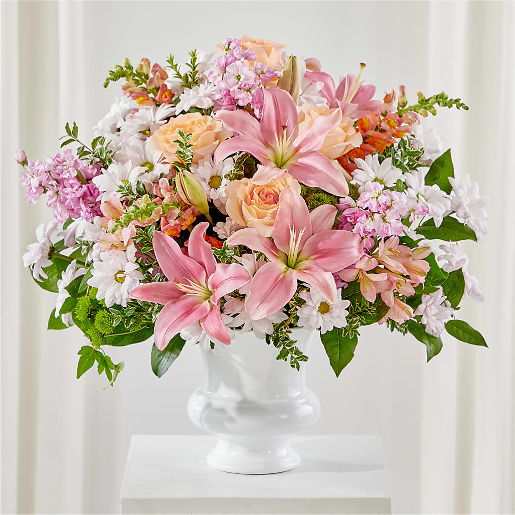 Heartfelt Gesture Urn Arrangement – CAAN FLORAL & GREENHOUSES LLC, Sheboygan WI