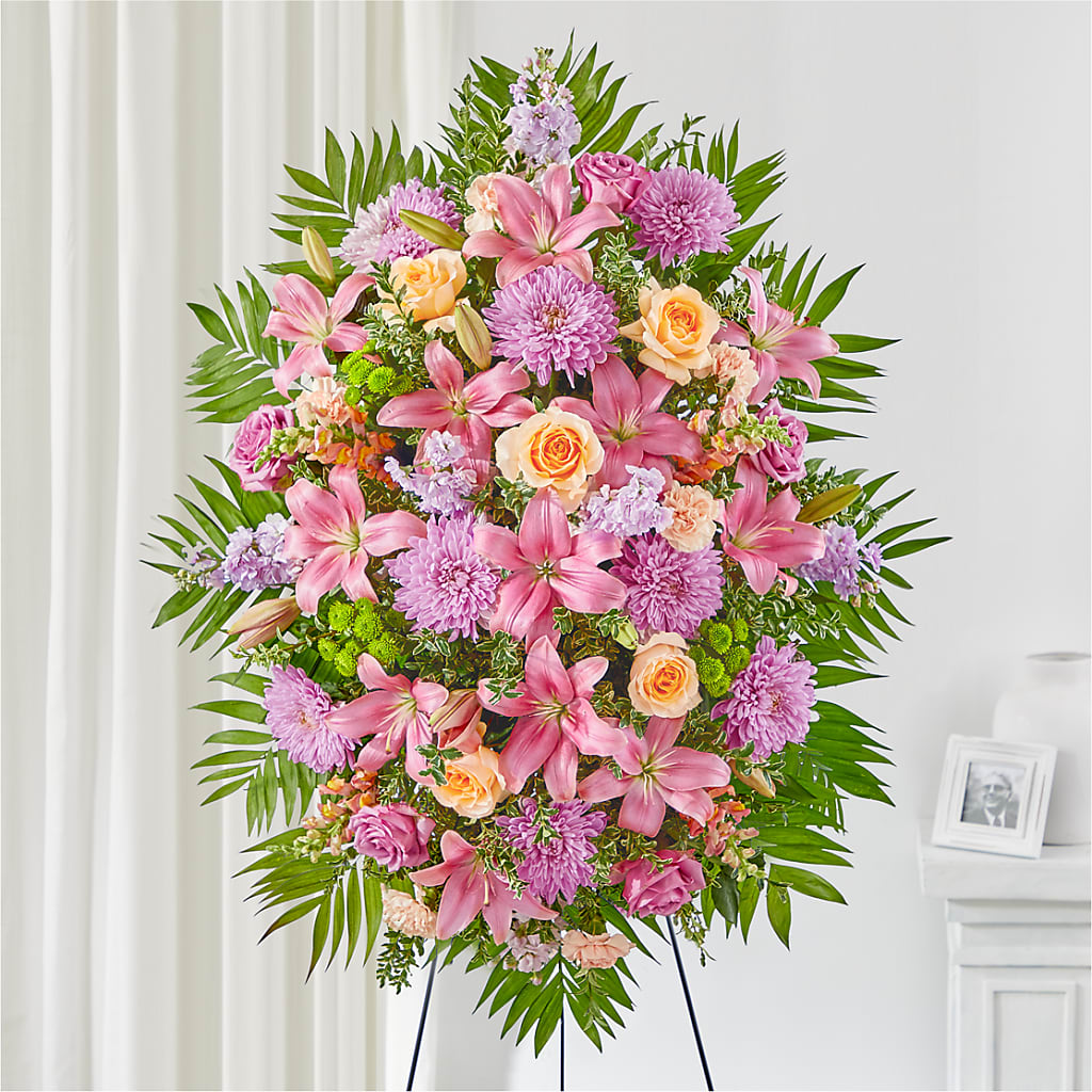 Love & Light Standing Spray – CAAN FLORAL & GREENHOUSES LLC, Sheboygan WI