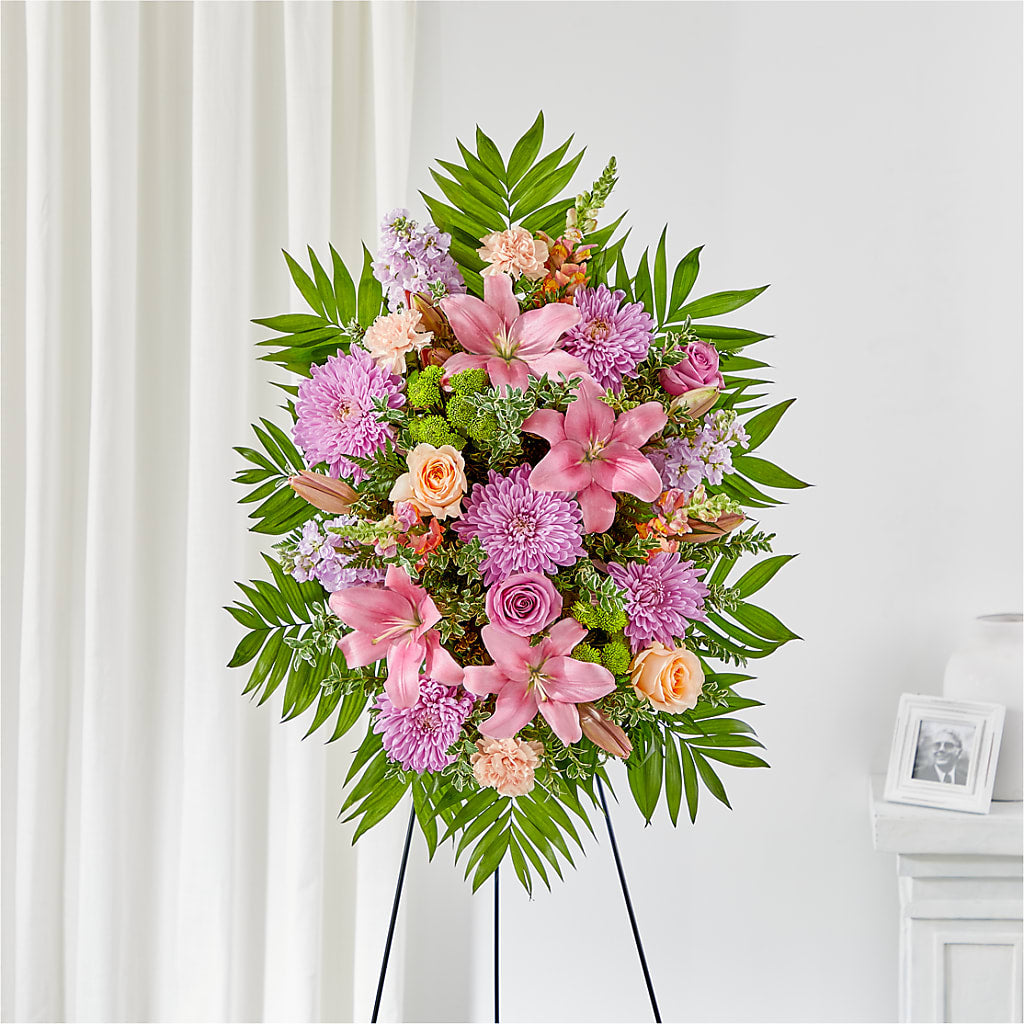 Love & Light Standing Spray – CAAN FLORAL & GREENHOUSES LLC, Sheboygan WI