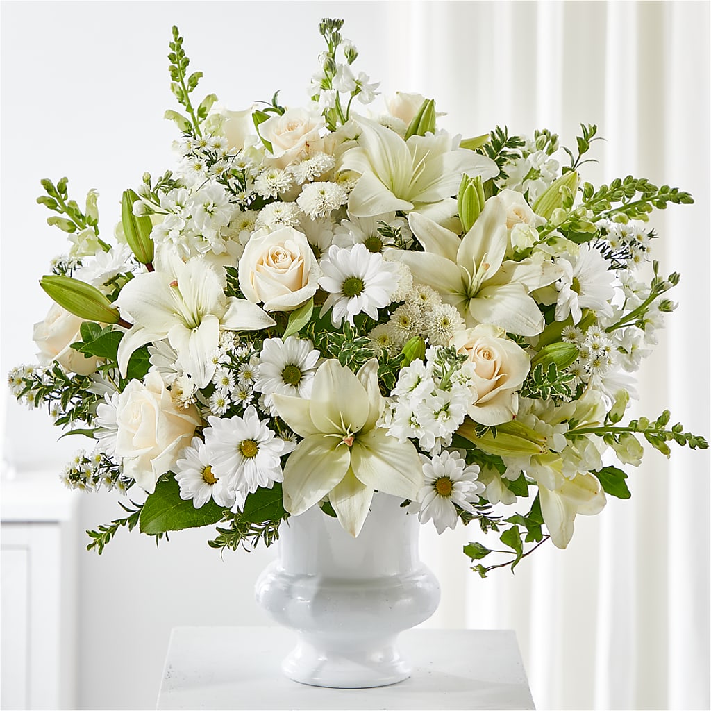 Uplifting Urn Arrangement – CAAN FLORAL & GREENHOUSES LLC, Sheboygan WI