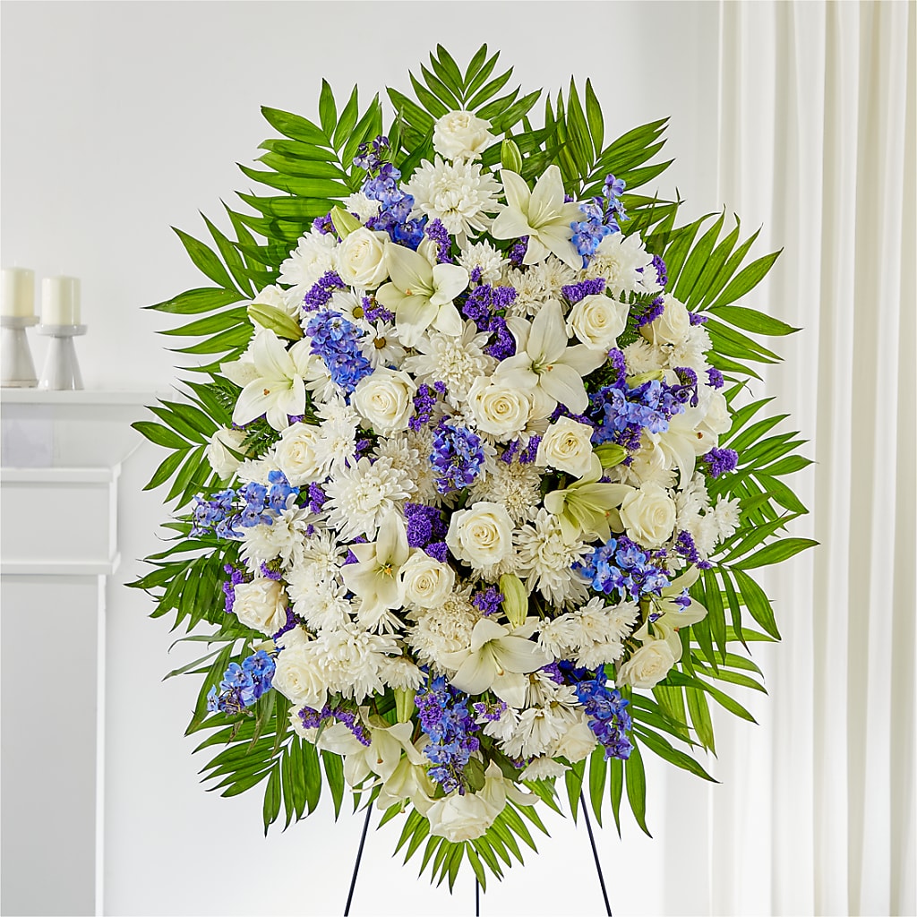 At Rest Standing Spray – CAAN FLORAL & GREENHOUSES LLC, Sheboygan WI