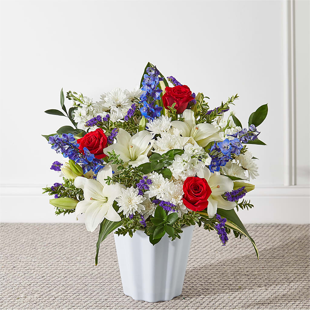 Consoled Floor Basket – CAAN FLORAL & GREENHOUSES LLC, Sheboygan WI