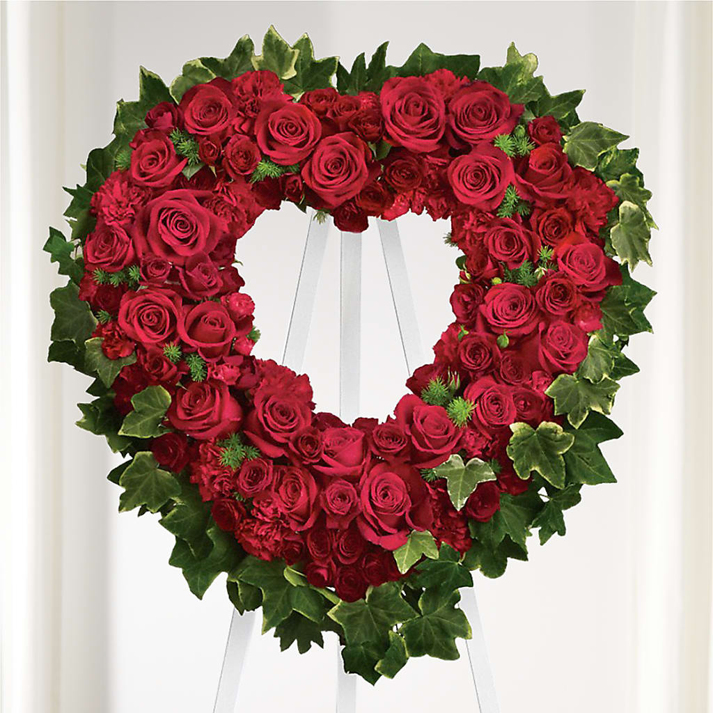 Wholehearted Standing Spray – CAAN FLORAL & GREENHOUSES LLC, Sheboygan WI