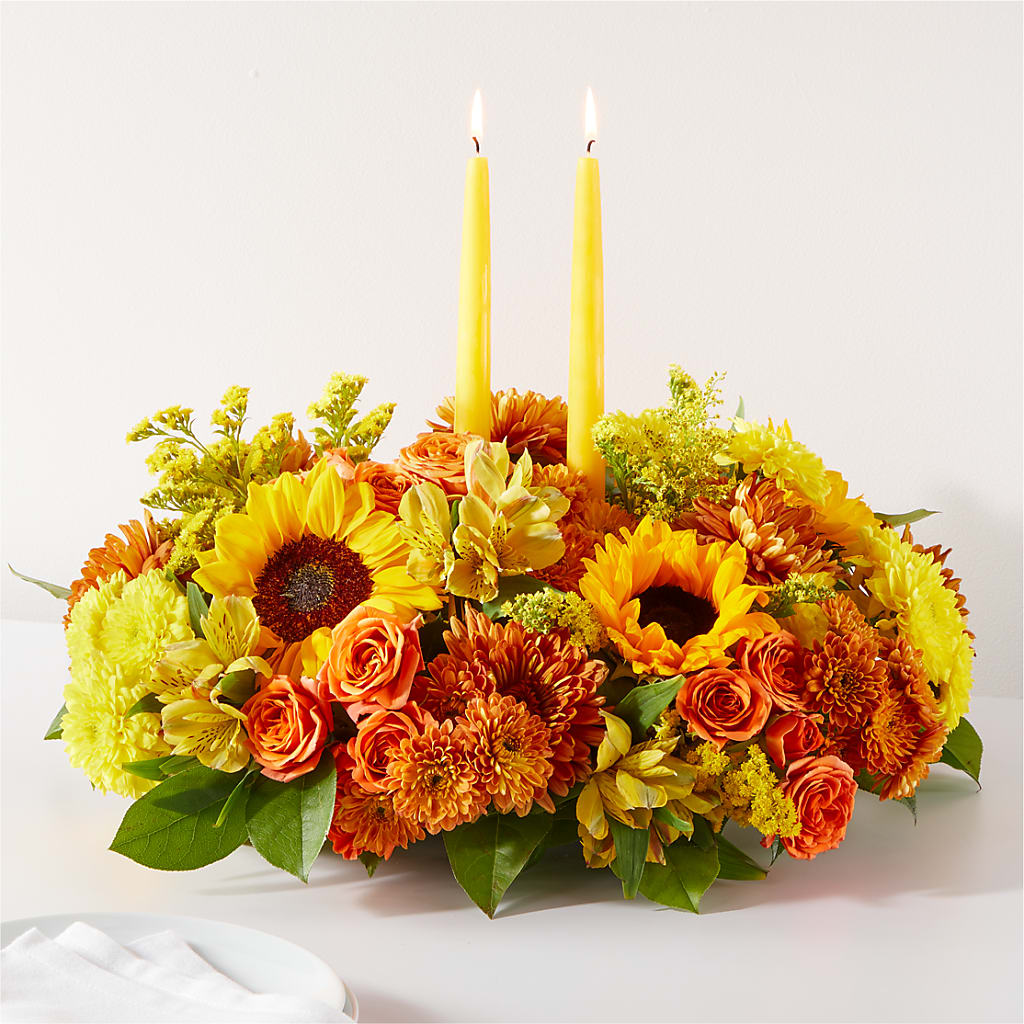 Autumn Harmony Centerpiece – CAAN FLORAL & GREENHOUSES LLC, Sheboygan WI