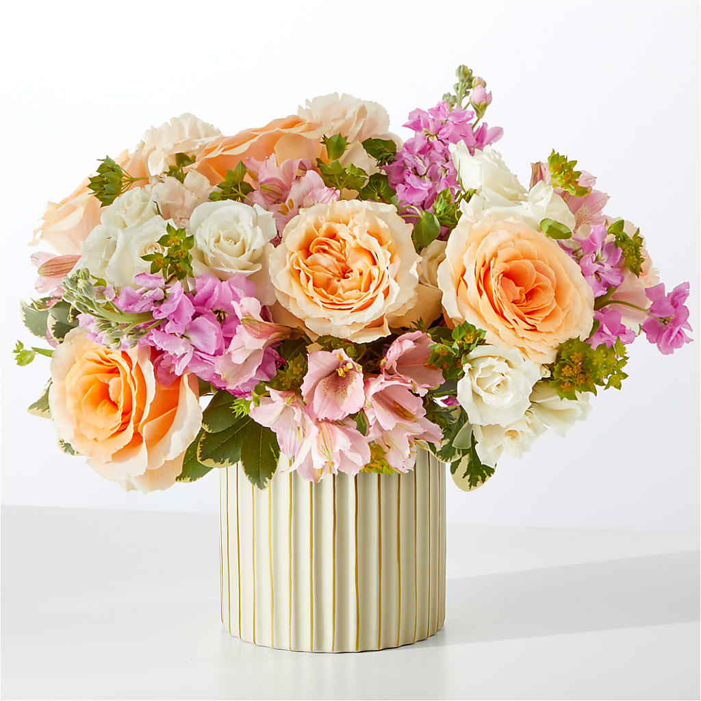 Paradise Bouquet with Ivory Vase – CAAN FLORAL & GREENHOUSES LLC, Sheboygan WI