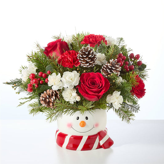 Jolly Snowman Bouquet – CAAN FLORAL & GREENHOUSES LLC, Sheboygan WI