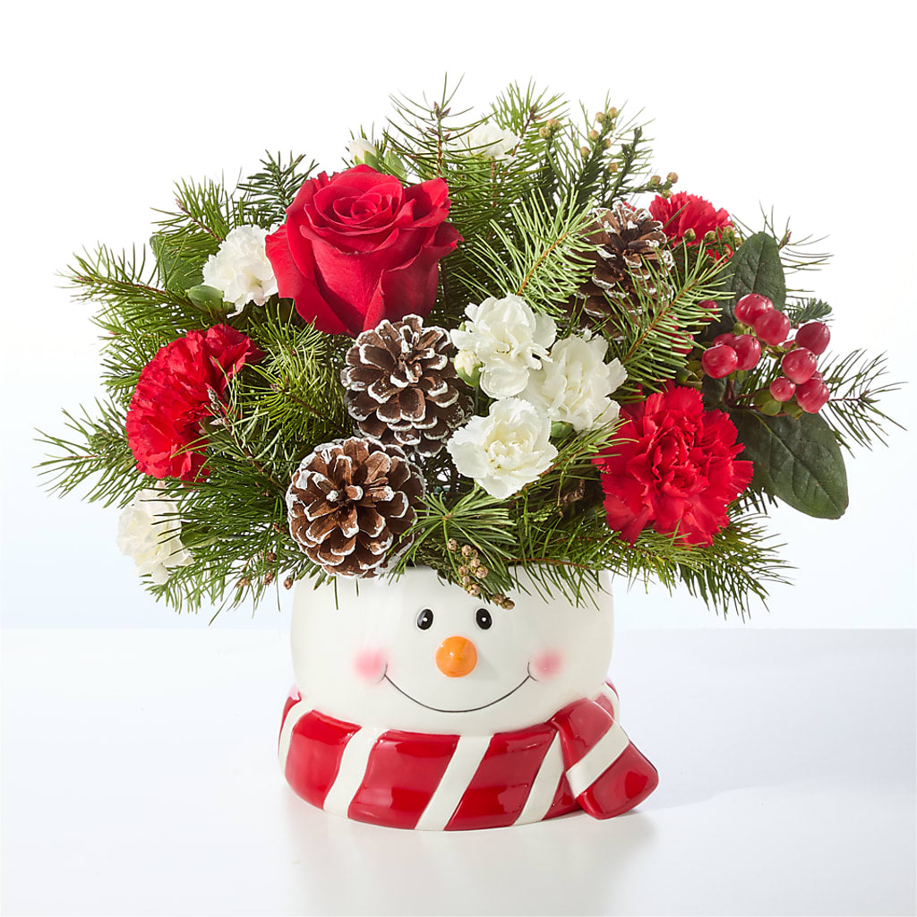 Jolly Snowman Bouquet – CAAN FLORAL & GREENHOUSES LLC, Sheboygan WI