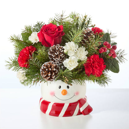 Jolly Snowman Bouquet – CAAN FLORAL & GREENHOUSES LLC, Sheboygan WI