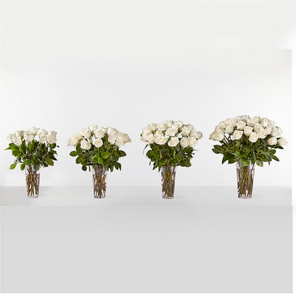 Long Stem White Rose Bouquet – CAAN FLORAL & GREENHOUSES LLC, Sheboygan WI
