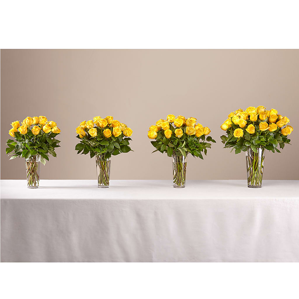 Long Stem Yellow Rose Bouquet – CAAN FLORAL & GREENHOUSES LLC, Sheboygan WI