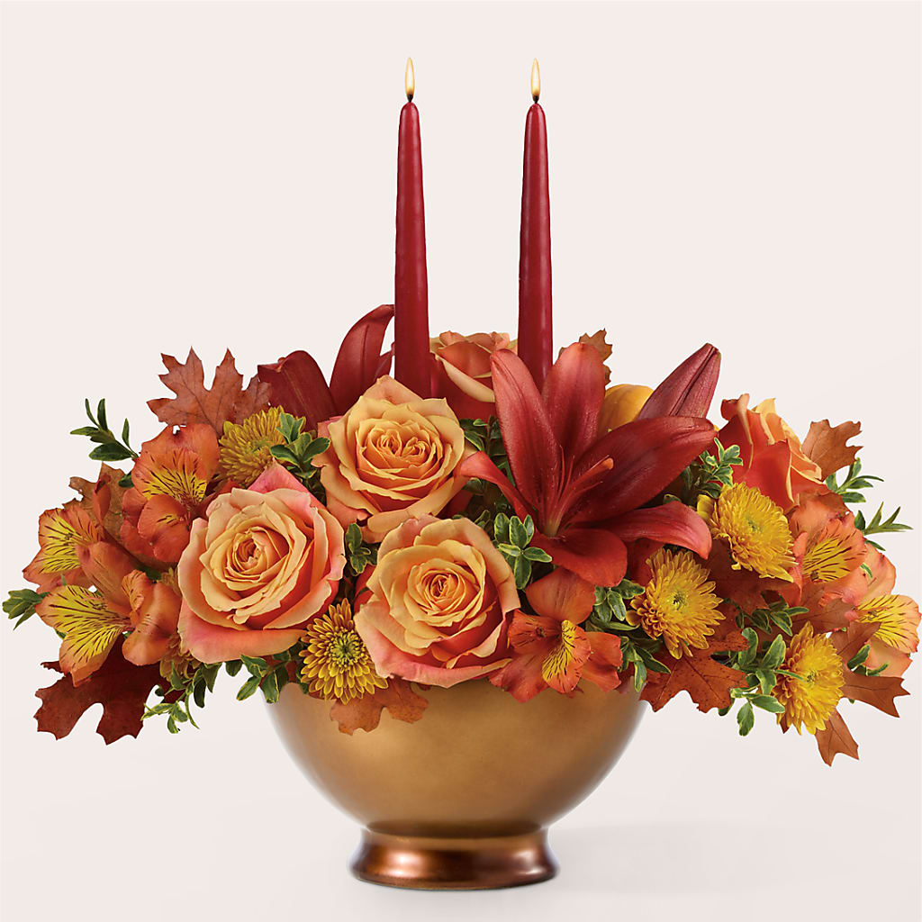 Harvest Table Centerpiece – CAAN FLORAL & GREENHOUSES LLC, Sheboygan WI