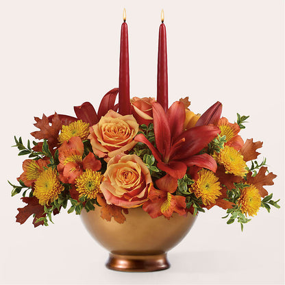 Harvest Table Centerpiece – CAAN FLORAL & GREENHOUSES LLC, Sheboygan WI