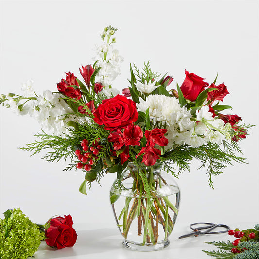 Merry Moment Bouquet – A Florist Original – CAAN FLORAL & GREENHOUSES LLC, Sheboygan WI