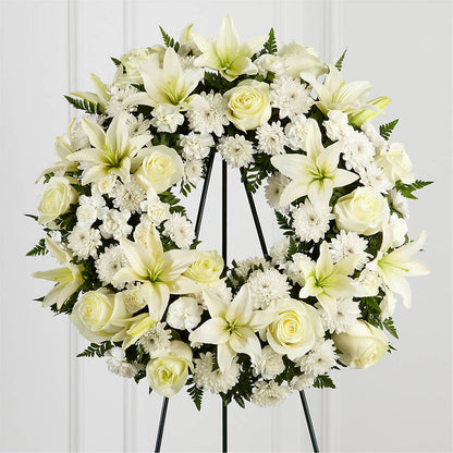 Treasured Tribute Wreath – CAAN FLORAL & GREENHOUSES LLC, Sheboygan WI