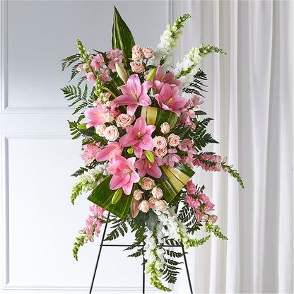 Elegant Embrace Standing Spray – CAAN FLORAL & GREENHOUSES LLC, Sheboygan WI
