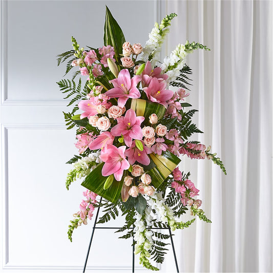 Elegant Embrace Standing Spray – CAAN FLORAL & GREENHOUSES LLC, Sheboygan WI
