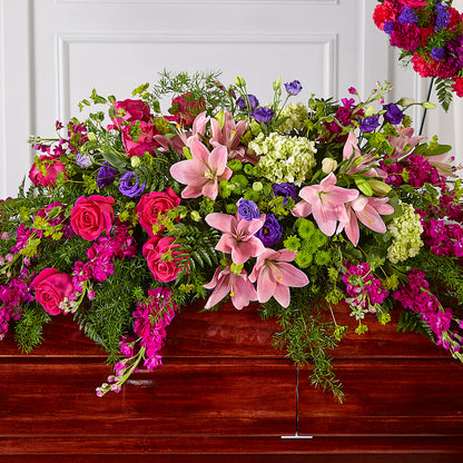 Radiant Tribute Casket Spray – CAAN FLORAL & GREENHOUSES LLC, Sheboygan WI