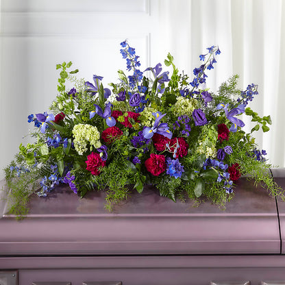 Always Treasured Casket Spray – CAAN FLORAL & GREENHOUSES LLC, Sheboygan WI