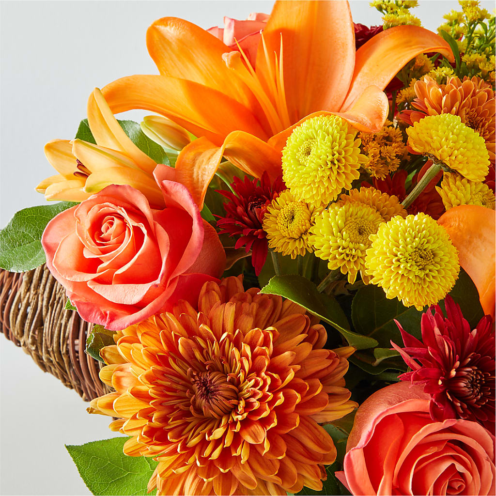 Bouquet of Blessings Cornucopia – CAAN FLORAL & GREENHOUSES LLC, Sheboygan WI
