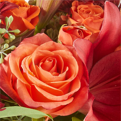 Crimson Leaves Bouquet – CAAN FLORAL & GREENHOUSES LLC, Sheboygan WI