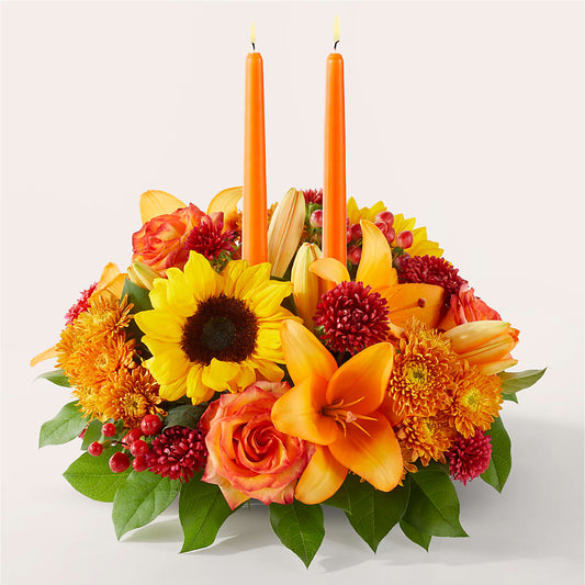 Grateful Centerpiece – CAAN FLORAL & GREENHOUSES LLC, Sheboygan WI