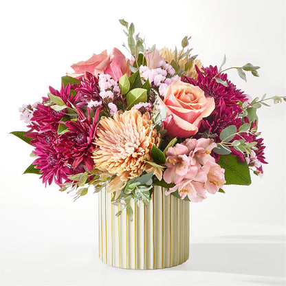 Berry Cobbler Bouquet with Ivory Vase – CAAN FLORAL & GREENHOUSES LLC, Sheboygan WI
