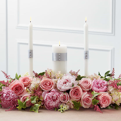Worldwide Romance Unity Candle Arrangement – CAAN FLORAL & GREENHOUSES LLC, Sheboygan WI